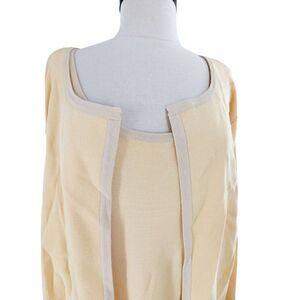 Due per Due Women Butter Yellow Maxi Dress With Long Sleeve Jacket Size XL